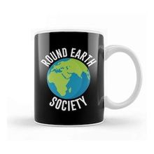 Humuts Round Earth Society Flat Earth Kupa Bardak