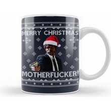 Humuts Samuel L Jackson Merry Christmas Motherfucker Pulp Fiction Kupa Bardak