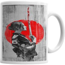 Humuts Samurai Girl Kupa Bardak