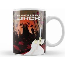 Humuts Samurai Jack 01 Porselen Beyaz Kupa Bardak