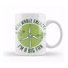 Humuts Save The Earth Renewable Energy I'm A Big Fan 02 Porselen Beyaz Kupa Bardak