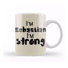 Humuts Sebastian Name Personalized Custom Vintage Retro Rainbow Style Design Gift Baby Gift For Him Kupa