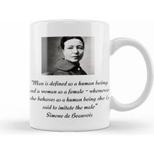 Humuts Simone De Beauvoir Quote Ladie Short Sleeve Kupa