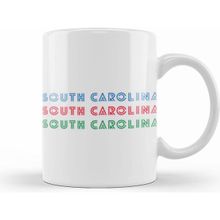 Humuts South Carolina State Flag Gift Vintage Retro Rainbow Style Kupa