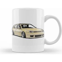 Humuts Stanced Out Golf Mk4 Creme Kupa Bardak