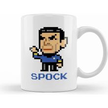 Humuts Star Trek Spock Pixel Character Kupa Bardak