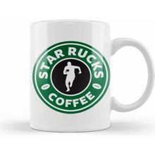 Humuts Starbucks Starrucks Coffee Rugby Running Logo Kupa