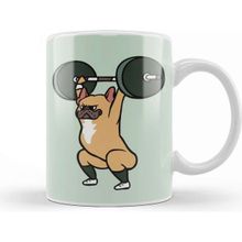 Humuts The Snatch Weightlifting French Bulldog Kupa Bardak