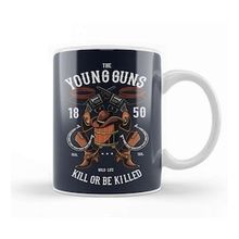 Humuts The Young Guns Cowboy Hat Boots Kupa Bardak