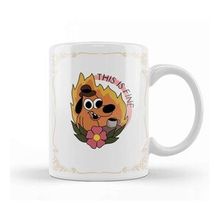 Humuts This Is Fine Meme Dog Kupa Bardak