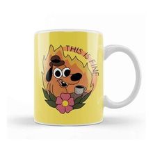 Humuts This Is Fine Meme This Is Fine Fine Kupa Bardak