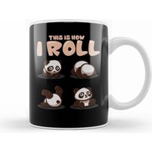 Humuts This Is How I Roll Panda Bear Pun Kupa Bardak