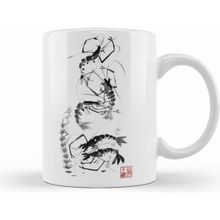 Humuts Traditional Chinese Painting Shrimp Gathering Kupa