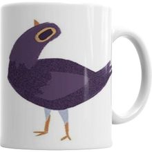 Humuts Trash Dove Mor Güvercin Purple Facebook Sticker Çıkartma Emoji Smiley Syd Weiler Kupa Bardak