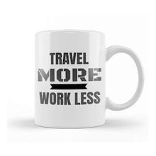Humuts Travel More Work Less Funny Traveling Kupa Bardak
