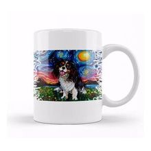 Humuts Tri Color Cavalier King Charles Spaniel Night 01 Kupa Bardak