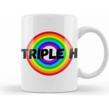 Humuts Triple H Vintage Retro Rainbow Style Warriors Design Wrestlers Gift Kupa Bardak