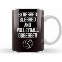 Humuts Volleyball Obsessed Ball Sports Beach Volleyball Player Game Kupa