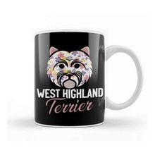 Humuts West Highland White Terrier Owner Floral Dog Breed Westie Kupa