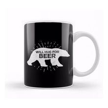 Humuts Will Hug For Beer Funny Bear Drinking Kupa