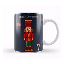 Humuts Yeni Yıl Konseptli Merry Christmas Nutcracker Illustration Kupa