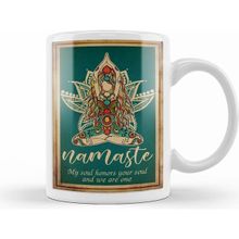 Humuts Yoga Namaste Yazı Meditasyon Kupa