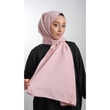 Hürrem Bone 202105_04 Pembe Pamuk Caz Sade Düz Klasik Şal