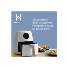 HUTT Yağsız Fritöz Airfryer, 3.5 Litre Kapasite, Akıllı LCD Ekran Dokunmatik Kontrol