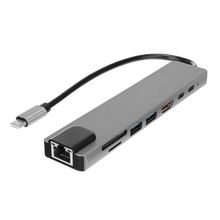 Hytech HY-USBC83 4K 30 Hz Gri Metal Type-C Adaptör