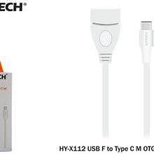 Hytech HY-X112 Beyaz USB F to Type C M OTG Çevirici