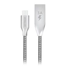 Hytech HY-X120 Metal Silver 1M 3A Micro USB Data