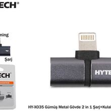 Hytech HY-XO35 Gümüş Metal Gövde Şarj to Kulaklık Çevirici