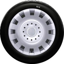 Hyundai SKS-SJS 414 16 İnç 4 Adet Kırılmaz Jant Kapağı