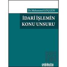 İdari İşlemin Konu Unsuru - On İki Levha Yayınları