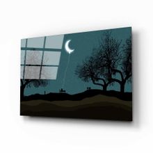 İdeal Glass Art Ay Cam Tablo