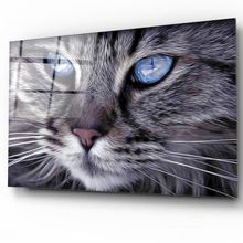 İdeal Glass Art Kedi Cam Tablo