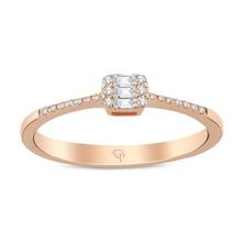 İf Pırlanta 0.10 ct Pırlanta Baget Yüzük