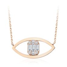 İf Pırlanta 0.26 ct Baget Pırlanta Kolye
