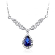 İf Pırlanta 1.15 ct Pırlanta Safir Kolye