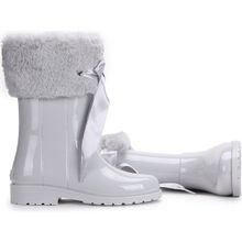 İgor W10239 Campera Charol Soft Gri Kız Çocuk Su Geçirmez Yağmur Kar Çizmesi