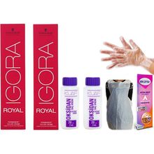 Igora Royal 6-68 Koyu Kumral Çikolata Kızıl Boyası 2 Adet Saç Boyası+ Oksidan