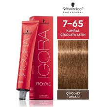 Igora Royal 7-65 Kumral Çikolata Altın x10 Saç Boyası