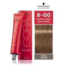 Igora Royal 8-00 Açık Kumral-Ekstra Doğal 6 Adet Saç Boyası