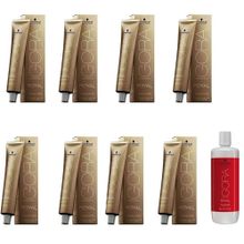Igora Royal Absolutes 7-50 Kumral-Doğal Altın 8 Adet Saç Boyası + 1 lt Oksidan