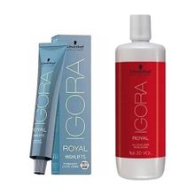 Igora Royal Highlifts 10-4 Ultra Sarı Bej 6 Adet Saç Boyası+ 1 lt Oksidan