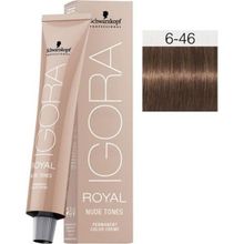 Igora Royal Nude Tones 6-46 Koyu Kumral-Bej Çikolata 5 Adet Saç Boyası