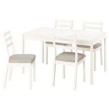 IKEA 19612378 Kırık Beyaz Yemek Masası Takımı