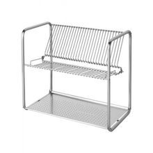 IKEA 2 Katlı Paslanmaz Çelik Bulaşıklık 27x50 cm Metal Bulaşık Sepeti