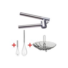 Ikea 3'lü Set Sarımsak Ezici - Buharda Pişirici - Çırpıcı