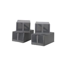 IKEA 4 Lü Ayakkabı Kutusu, Koyu Gri MeridyenDukkan 22x34x16 Cm 4 Ayakkabı Çifti